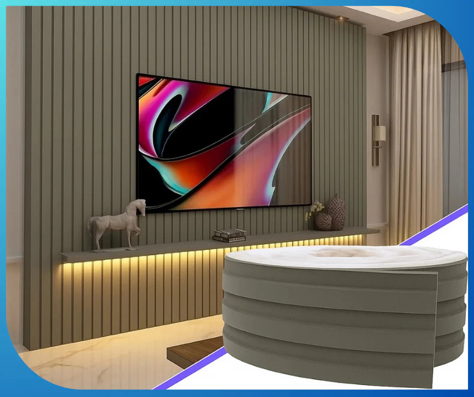 Painel de Ripa Laminado de EVA Autocolante Auréon - Sofisticação e Conforto em Cada Detalhe 🔥Queima de Estoque🔥