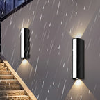 Luminária de parede LED 10W AC85-265V IP66 à prova d'água, luz branca quente e fria, iluminação externa decorativa para casa